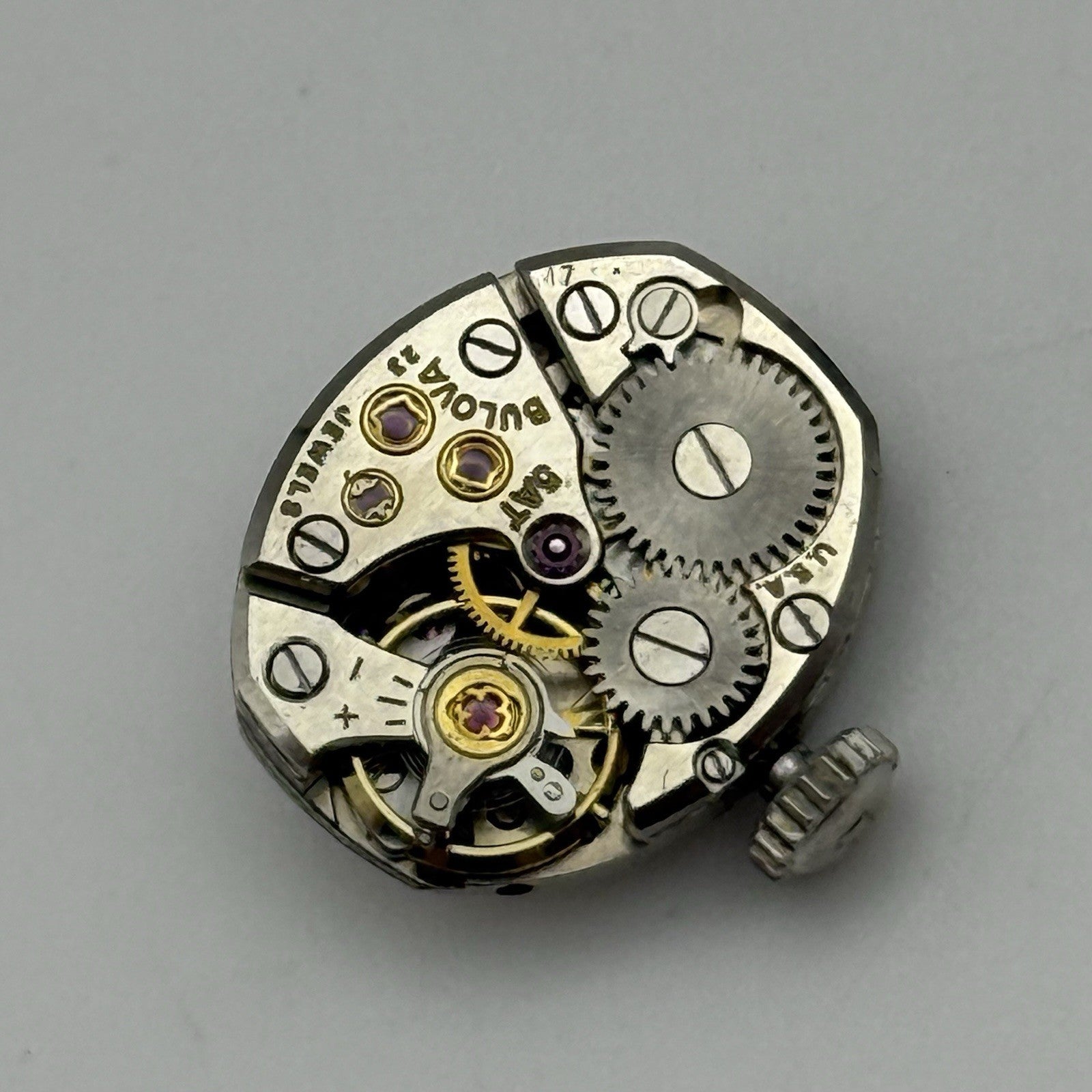13.1mm Vintage Ladies Bulova 5AT Manual Wind Swiss Watch Movement PARTS REPAIR