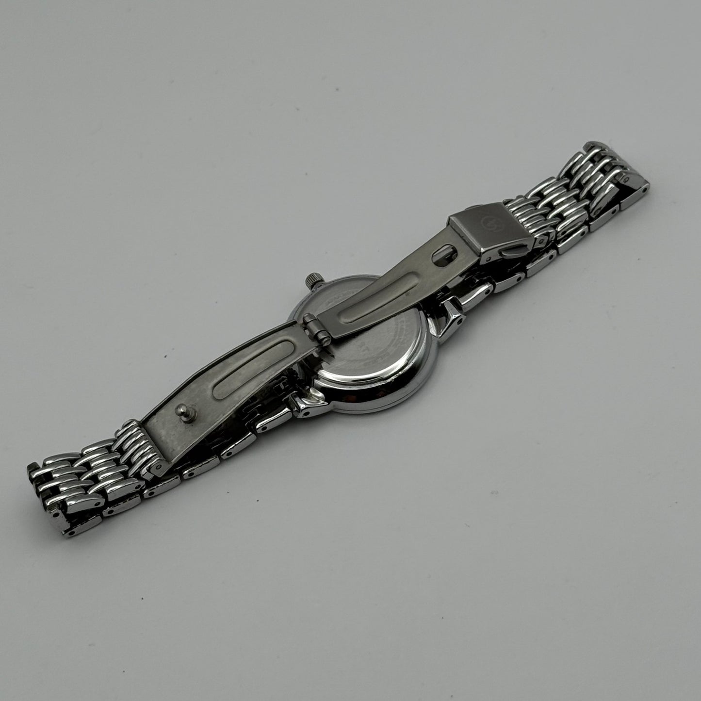 Accurist Ladies Quartz Watch Sparkle Dial Silver Steel Bracelet Working 25mm