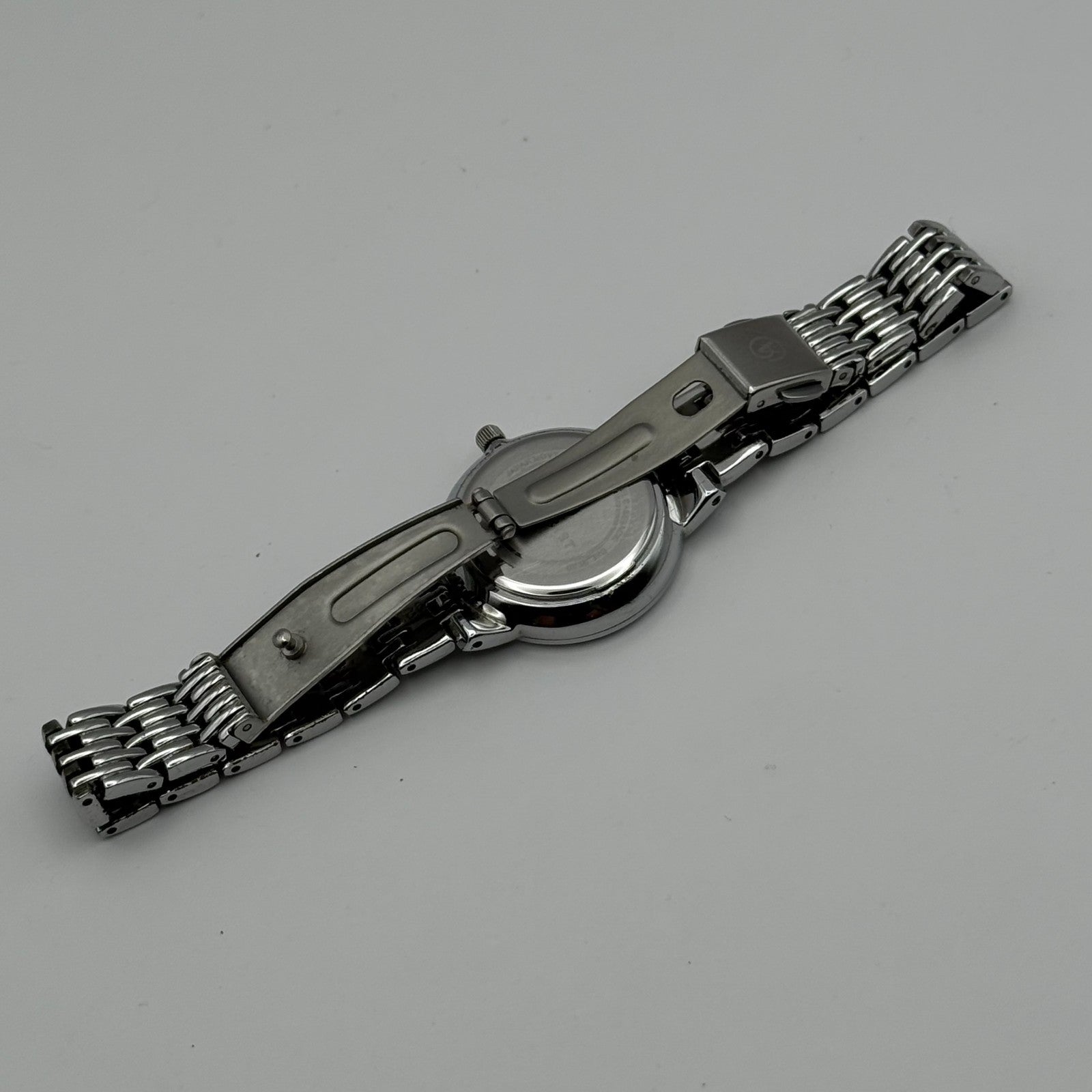 Accurist Ladies Quartz Watch Sparkle Dial Silver Steel Bracelet Working 25mm