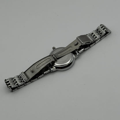 Accurist Ladies Quartz Watch Sparkle Dial Silver Steel Bracelet Working 25mm