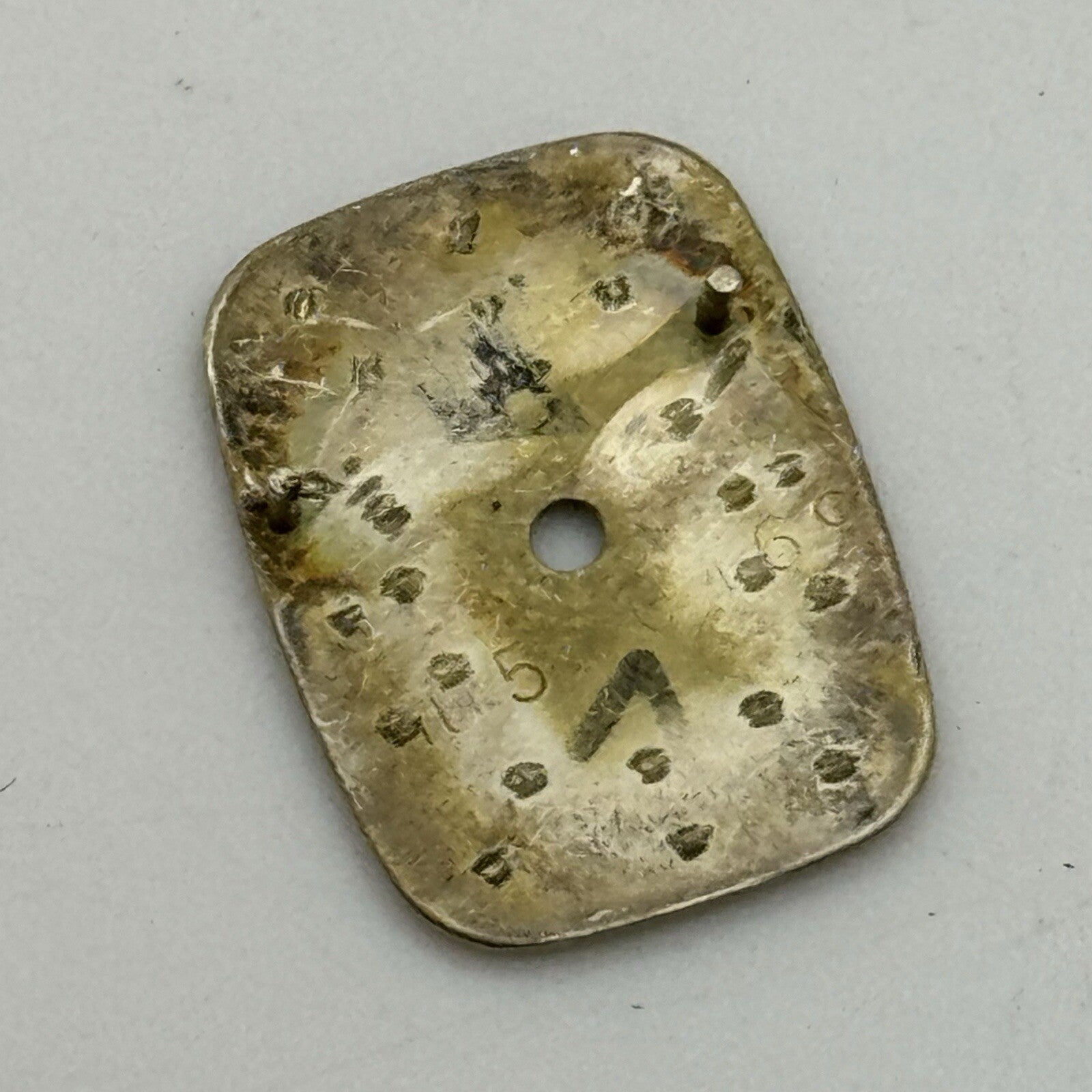12.5mm Rectangular Omega De Ville Ladies Wristwatch Dial Spares Parts Tank Style