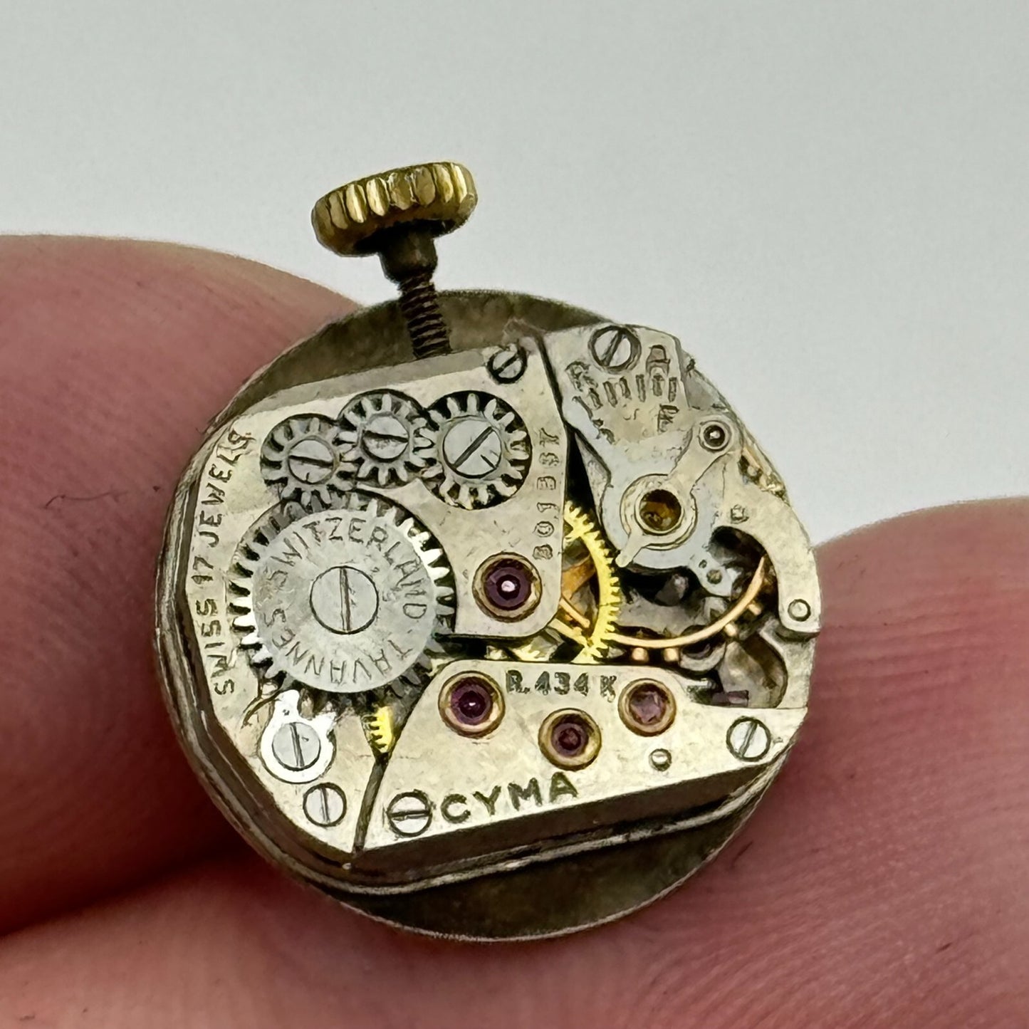11.6mm Ladies Cyma Tavannes 434K Swiss Manual Wind Watch Movement PARTS SPARES