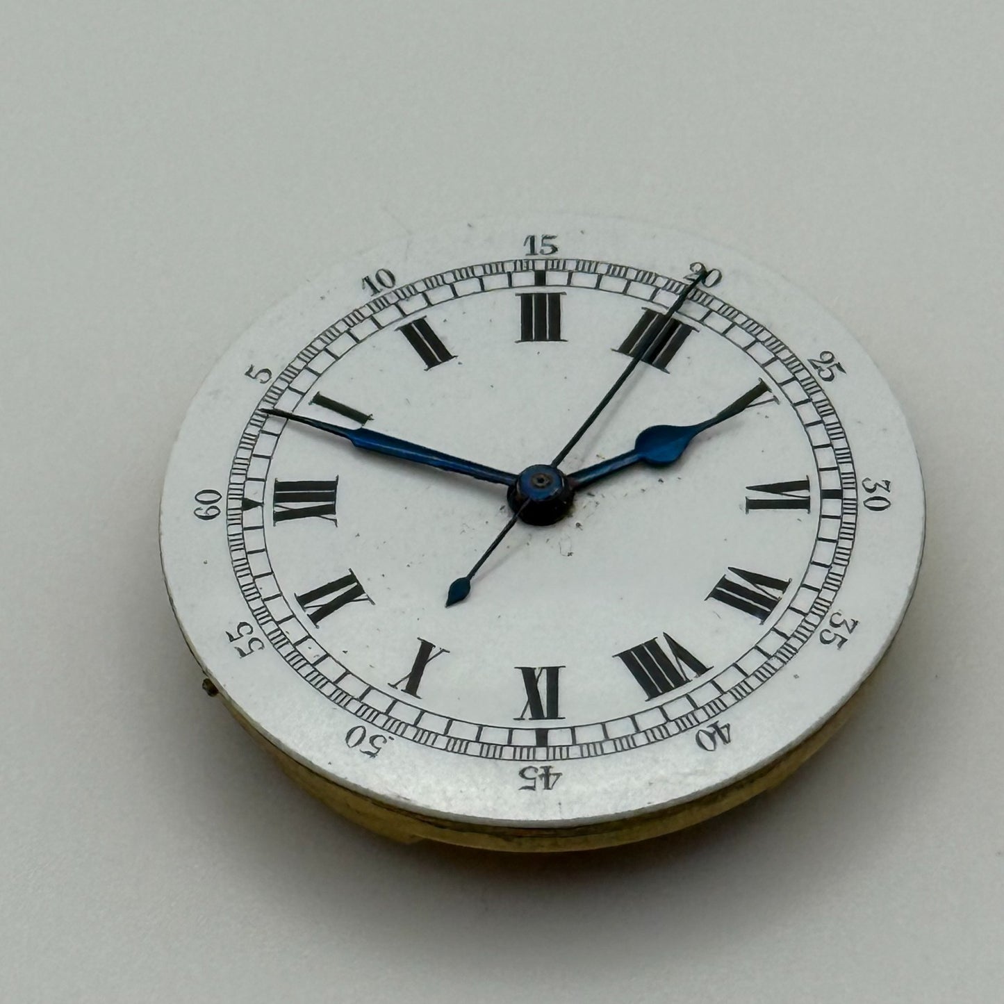 29.8mm Rare Antique Stauffer S S & Co Centre Seconds Trench Watch Movement PARTS