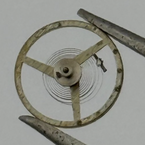 AS 976 1012 Balance Wheel Complete And Spring  532 M Watch Movement Parts 