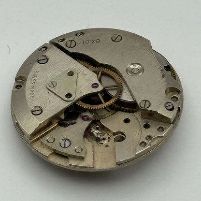 Larex Cal 1078 Watch Movement Manual Wind Vintage Swiss Parts Repair 23.6mm