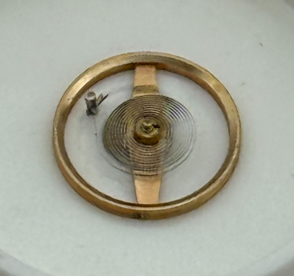 AS 976 1012 Balance Wheel Complete And Spring  29 M Watch Movement Parts NOS