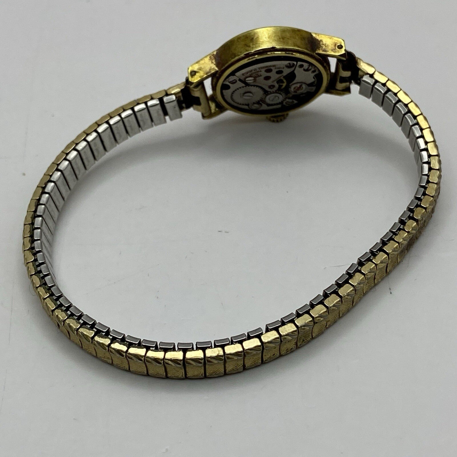 18mm Vintage Ladies Tissot Stylist Swiss Gold Tone Expandable Watch TO RESTORE