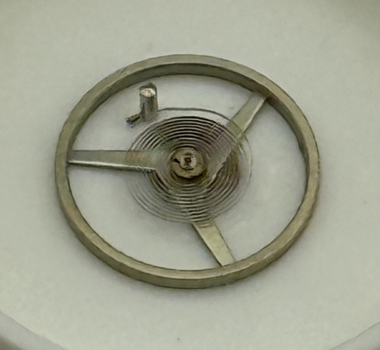 ETA 2487 Balance Wheel Complete And Spring  Ord + Inca 1269 M Watch Parts NOS