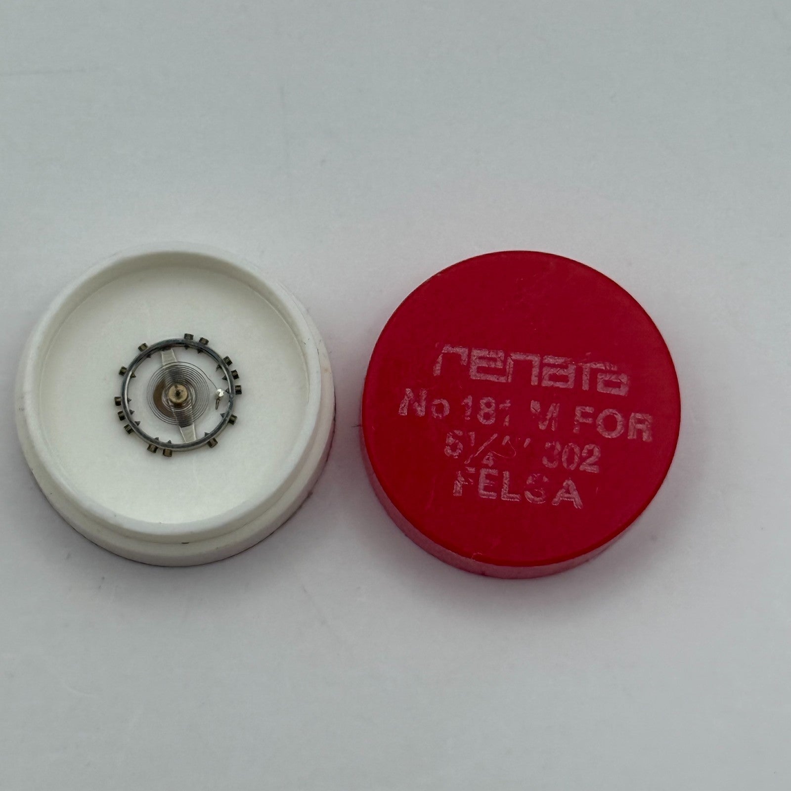 Felsa 302 Balance Wheel Complete And Spring 5 1/4''' 181 M Watch Movement Parts 