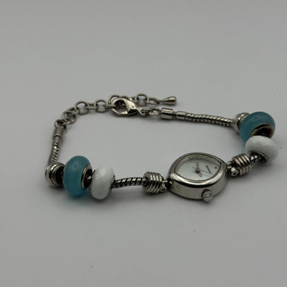 Sekonda Ladies Quartz Watch MOP Dial Beaded Design Bracelet Japan Working 20mm