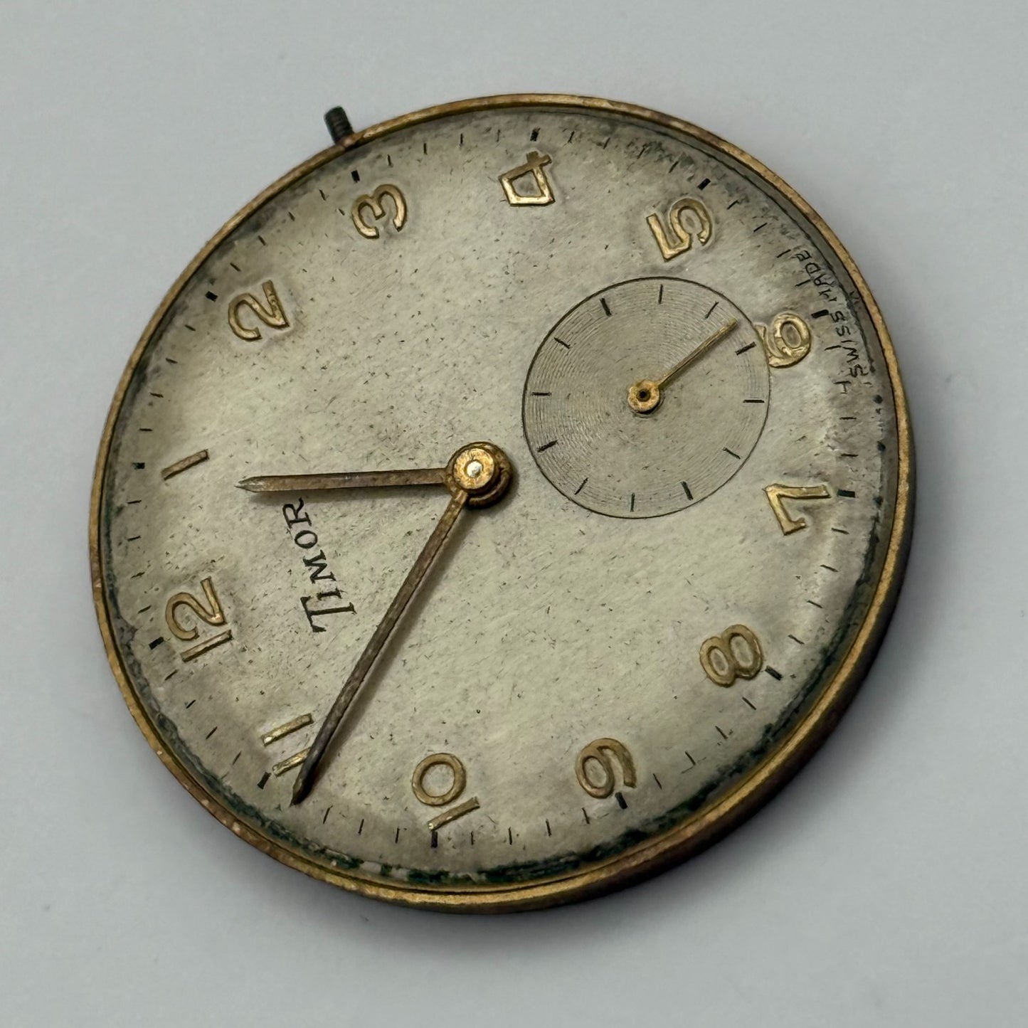 AS 1200 Watch Movement Timor Manual Wind Vintage Swiss Parts Repair 30.4mm