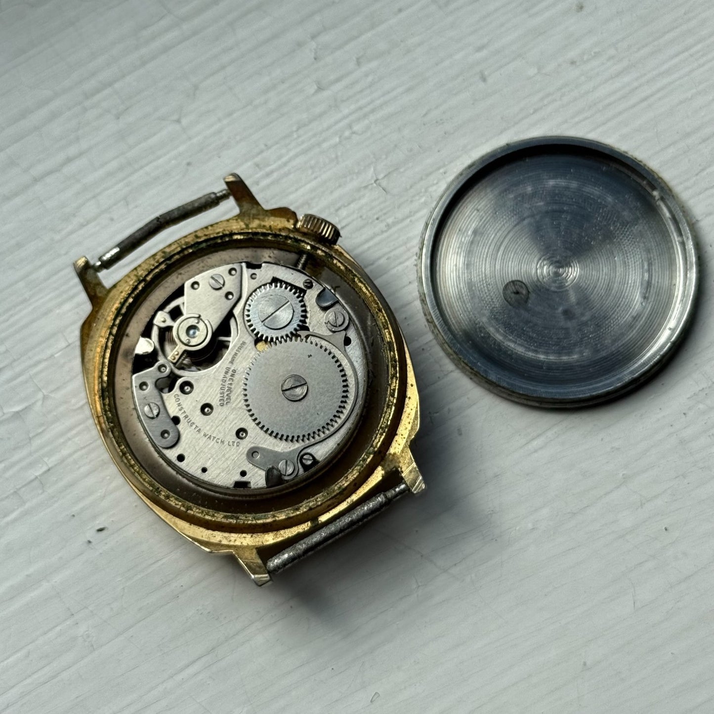 Men's Vintage Lectro BFG 866 Running Swiss Made Manual Wind Watch PARTS