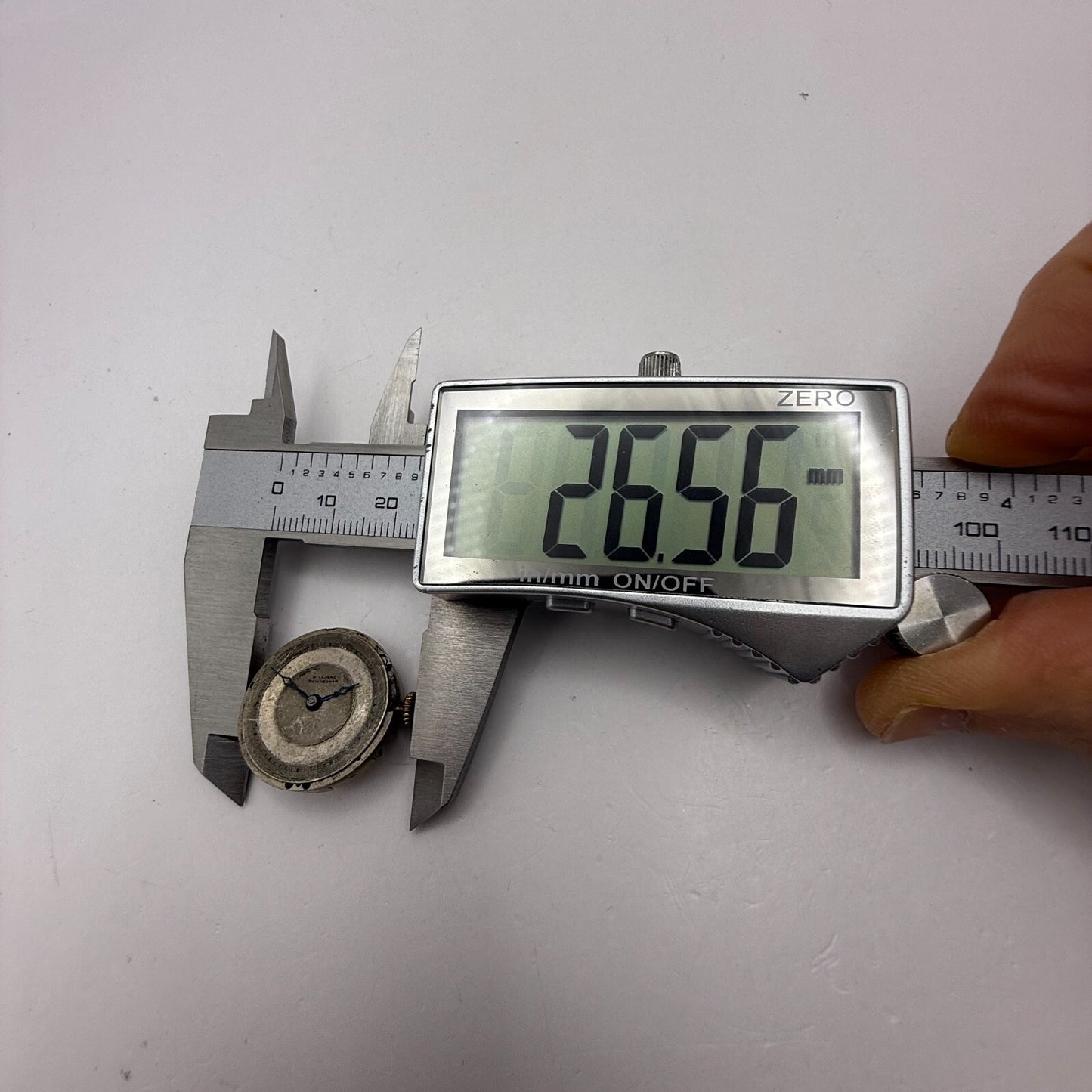 23.6mm Vintage Williams Twickenham V.W.C Trench Watch Movement Manual Wind PARTS