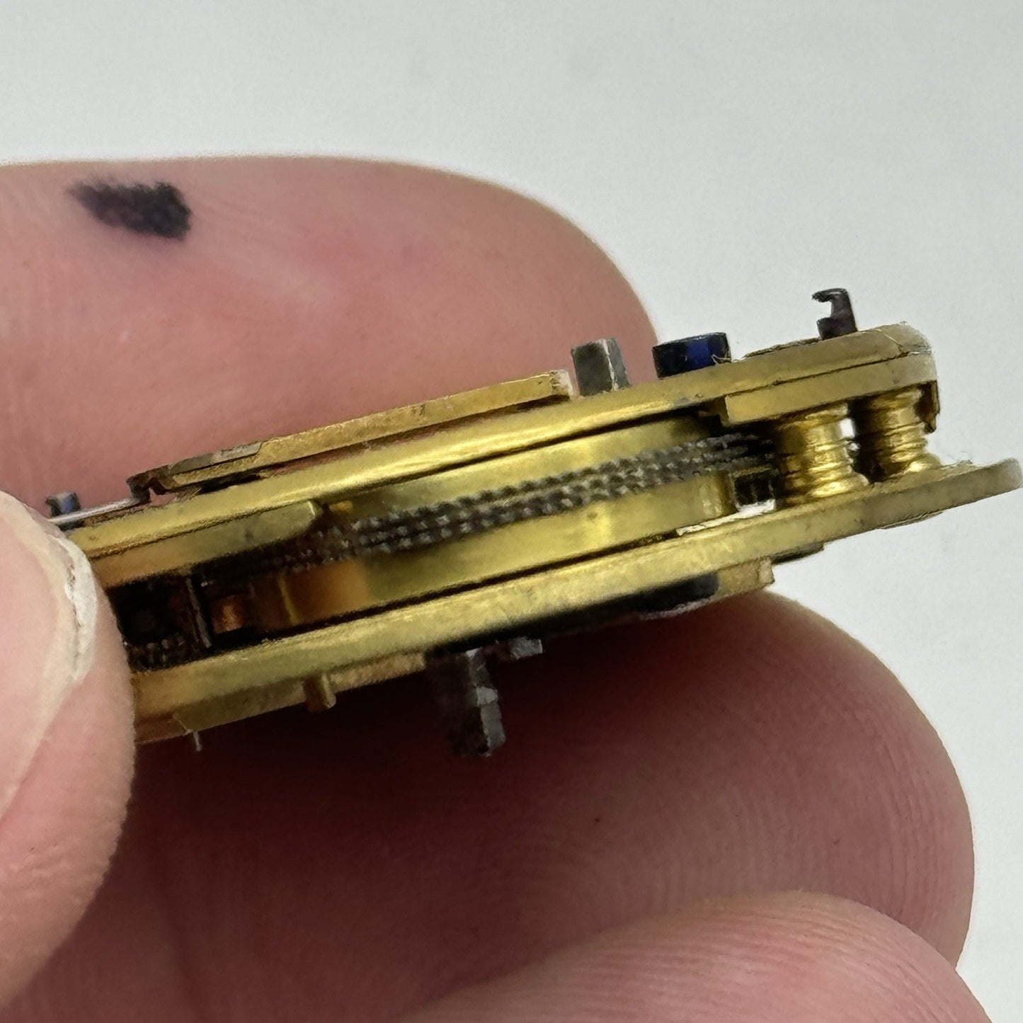 36mm Running Antique Quality English Fusee Pocket Watch Movement -  TO RESTORE