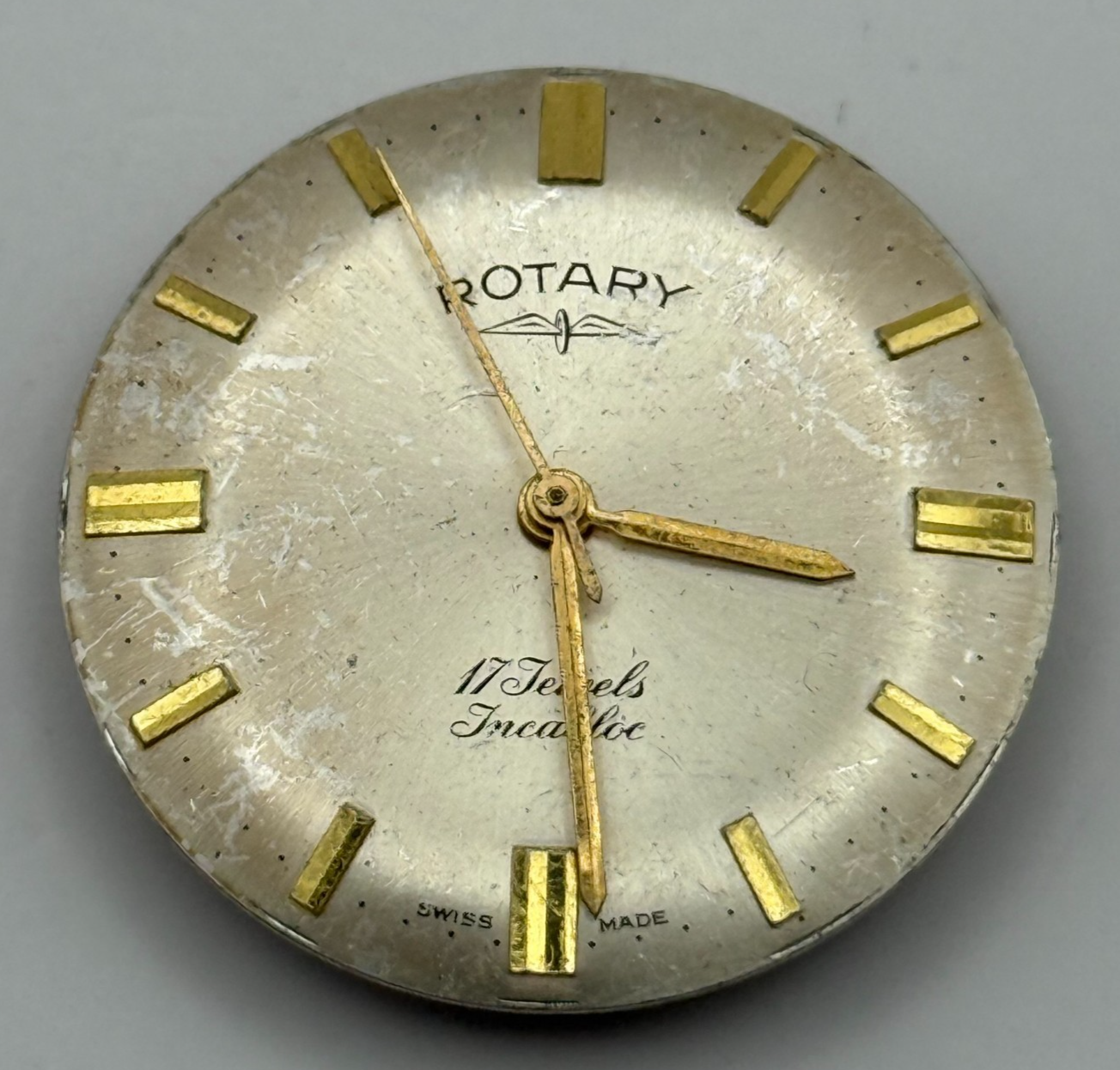 AS 1795 Watch Movement Rotary Manual Wind Vintage Swiss Parts Repair 25.8mm