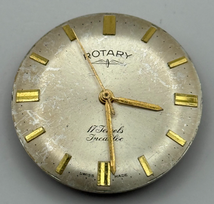 AS 1795 Watch Movement Rotary Manual Wind Vintage Swiss Parts Repair 25.8mm
