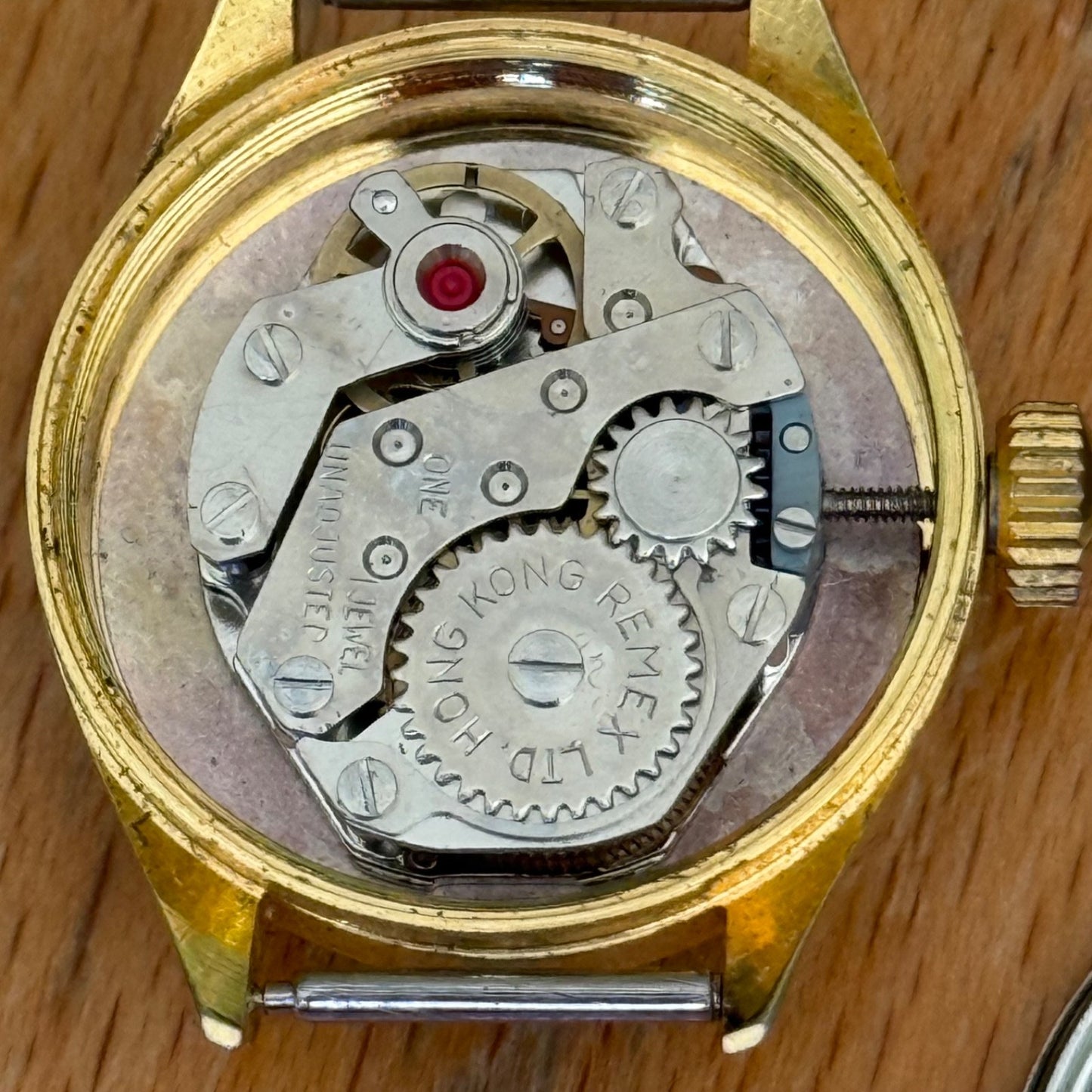 23mm Vintage Services Purple Dial Remex 65 Hong Kong Manual Watch PARTS / REPAIR