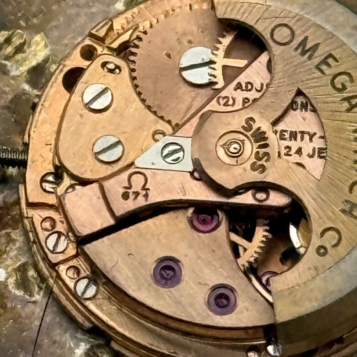 Omega 671 Automatic Watch Running Square 161.014 Vintage Swiss Parts Repair 26mm