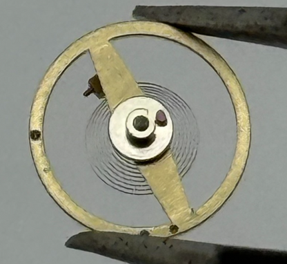 Ebosa 86 Conical Piva Balance Wheel Complete And Spring Watch Movement Parts 