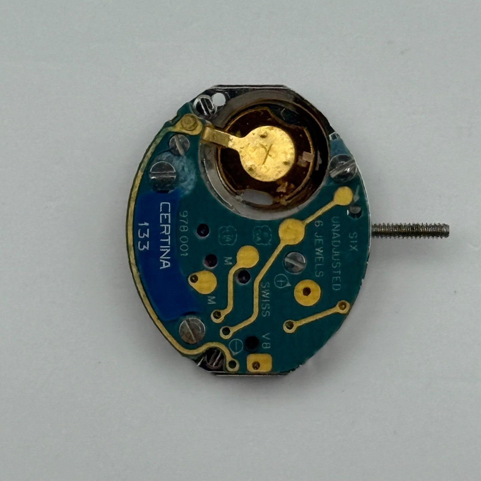 Certina 133 Quartz Watch Movement ETA 978.001 Swiss Ladies Vintage Parts Repair