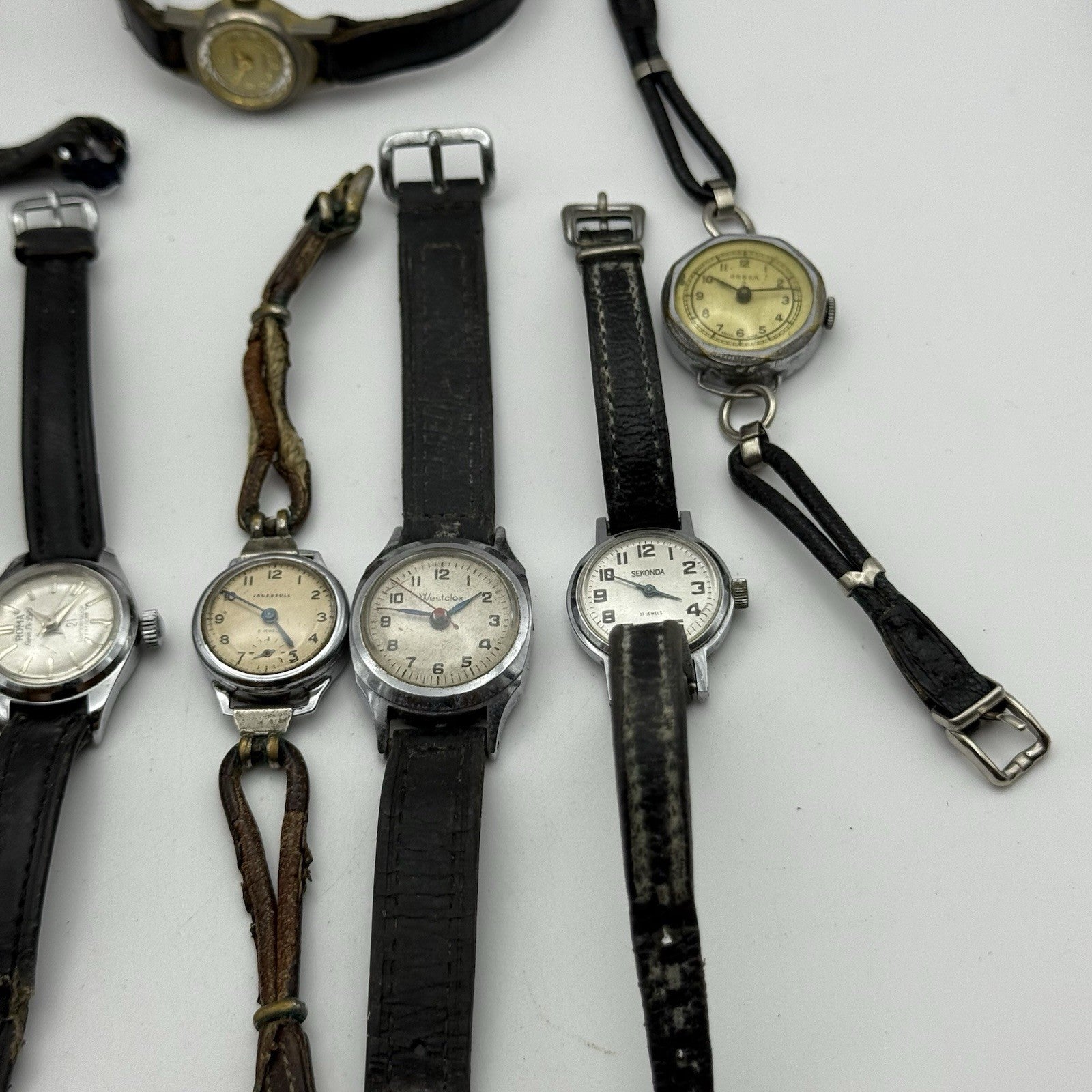 Bundle Of Ladies Vintage Manual Wind Wristwatches Joblot PARTS REPAIR SPARES