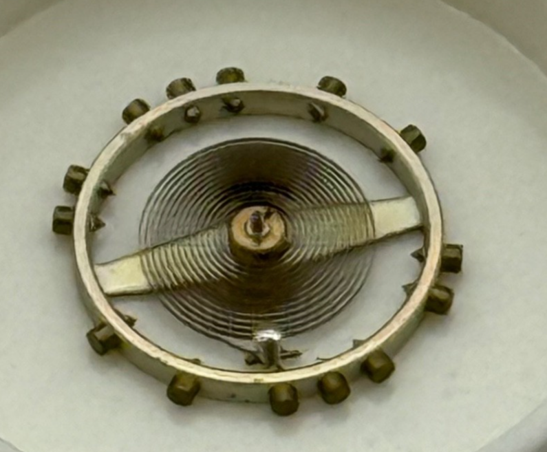 Tissot 21.7 Balance Wheel Complete And Spring 307 Watch Movement Parts NOS 