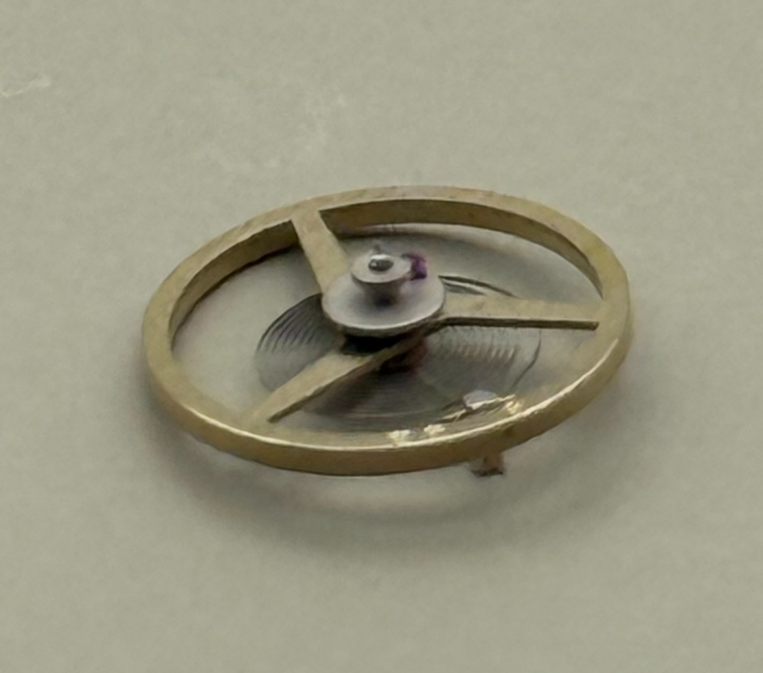 FHF 35-21 Balance Wheel Complete And Spring  Ord + Inca 1724 M Watch Parts NOS