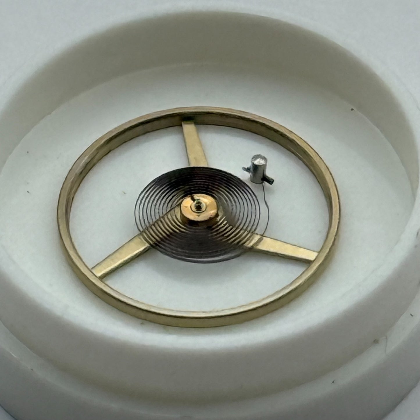 ETA 2390 2401 Balance Wheel Complete And Spring 1419 M Watch Movement Parts 