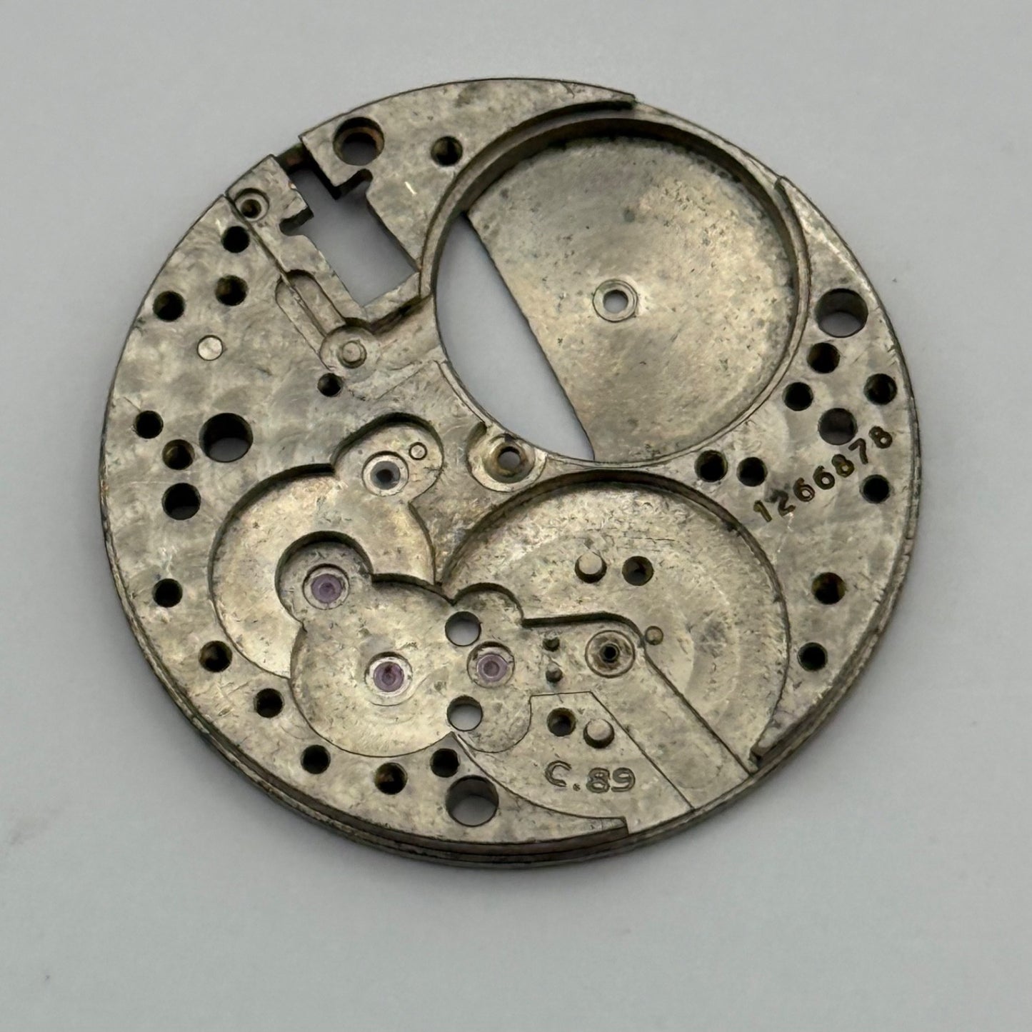 IWC Cal 89 Watch Movement Main Plate C.89 Vintage Parts Repair Swiss Rare 26.9mm