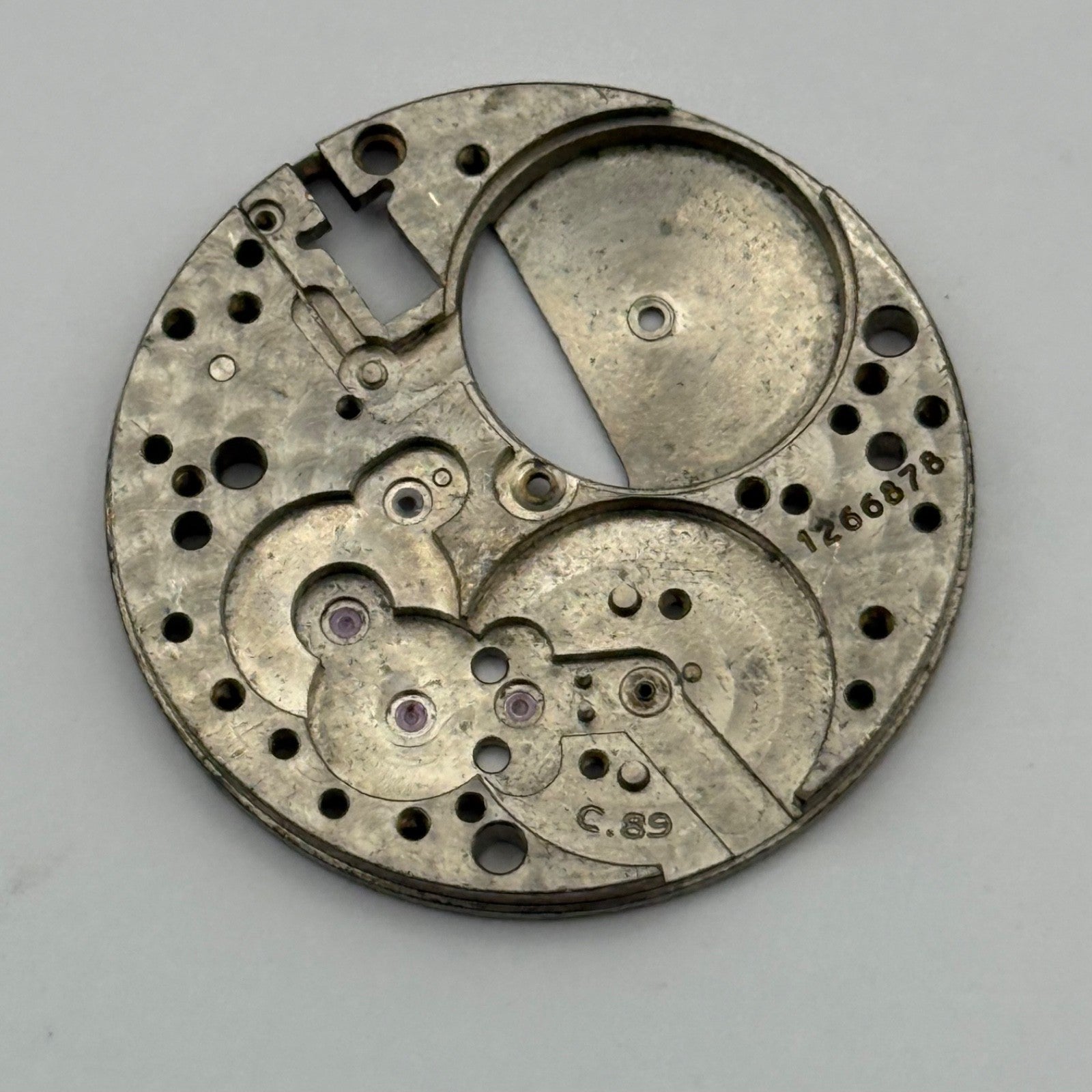 IWC Cal 89 Watch Movement Main Plate C.89 Vintage Parts Repair Swiss Rare 26.9mm