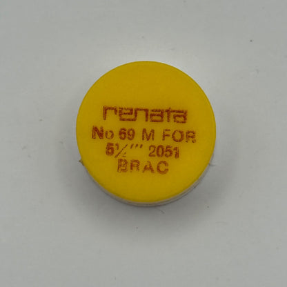 BRAC 2051 Balance Wheel Complete And Spring 5 1/4''' 69 M Watch Movement Parts