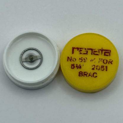 BRAC 2051 Balance Wheel Complete And Spring 5 1/4''' 69 M Watch Movement Parts