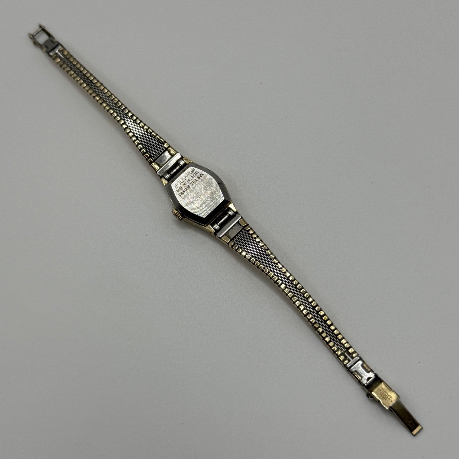 16mm Vintage Bulova Ladies Gold Plated Swiss Manual Wind Watch PARTS / REPAIR