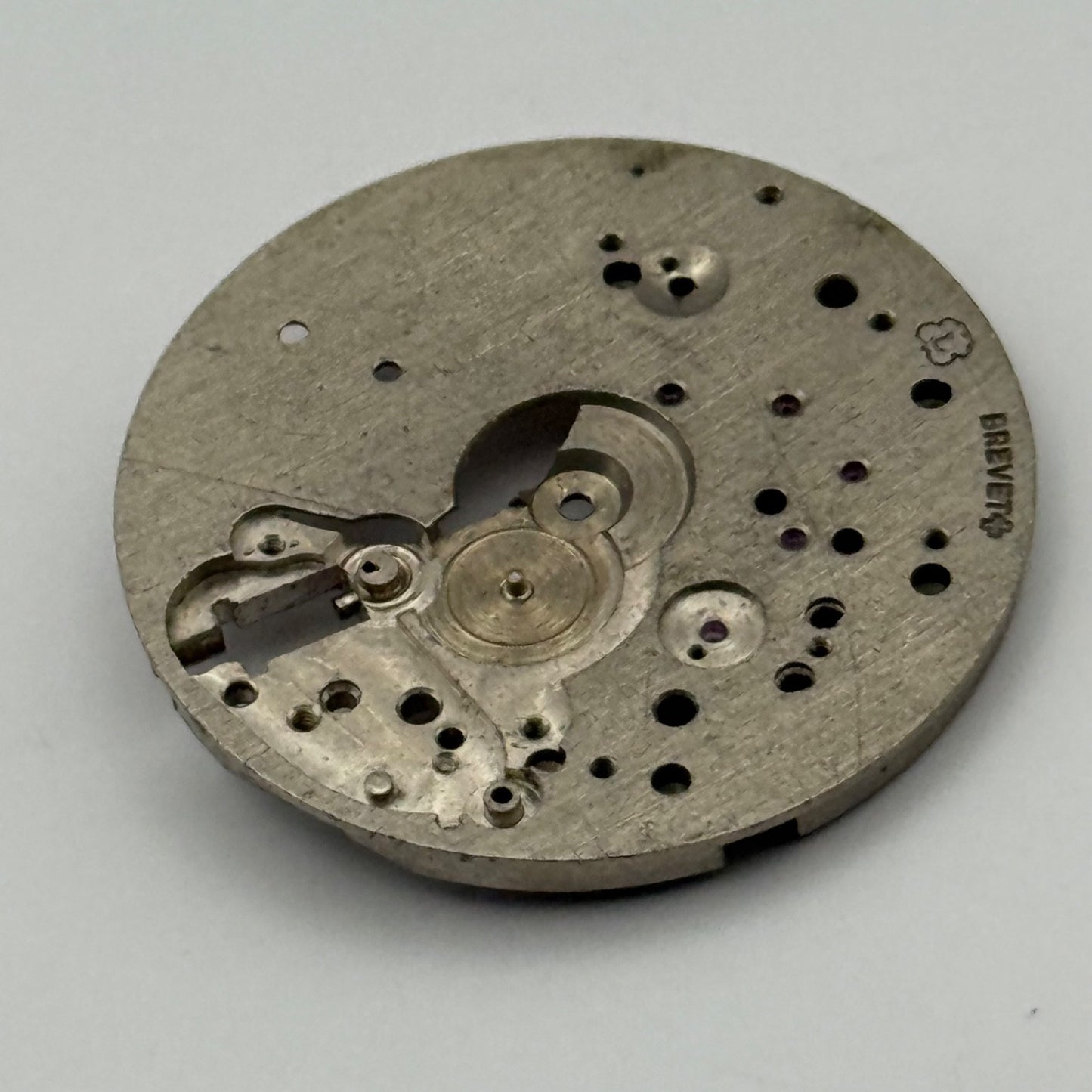 Landeron Brevet Main Plate Watch Movement Chronograph Vintage Swiss Parts 31.5mm