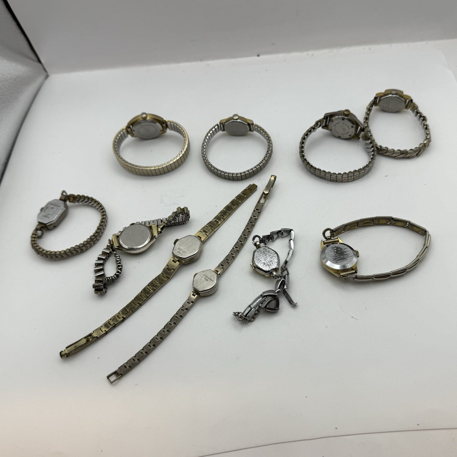 Bundle Of Ladies Vintage Manual Wind Wristwatches Joblot PARTS REPAIR SPARES