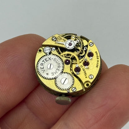 19.6mm Vintage High Grade Vertex Supreme Manual Wind Watch Movement PARTS REPAIR