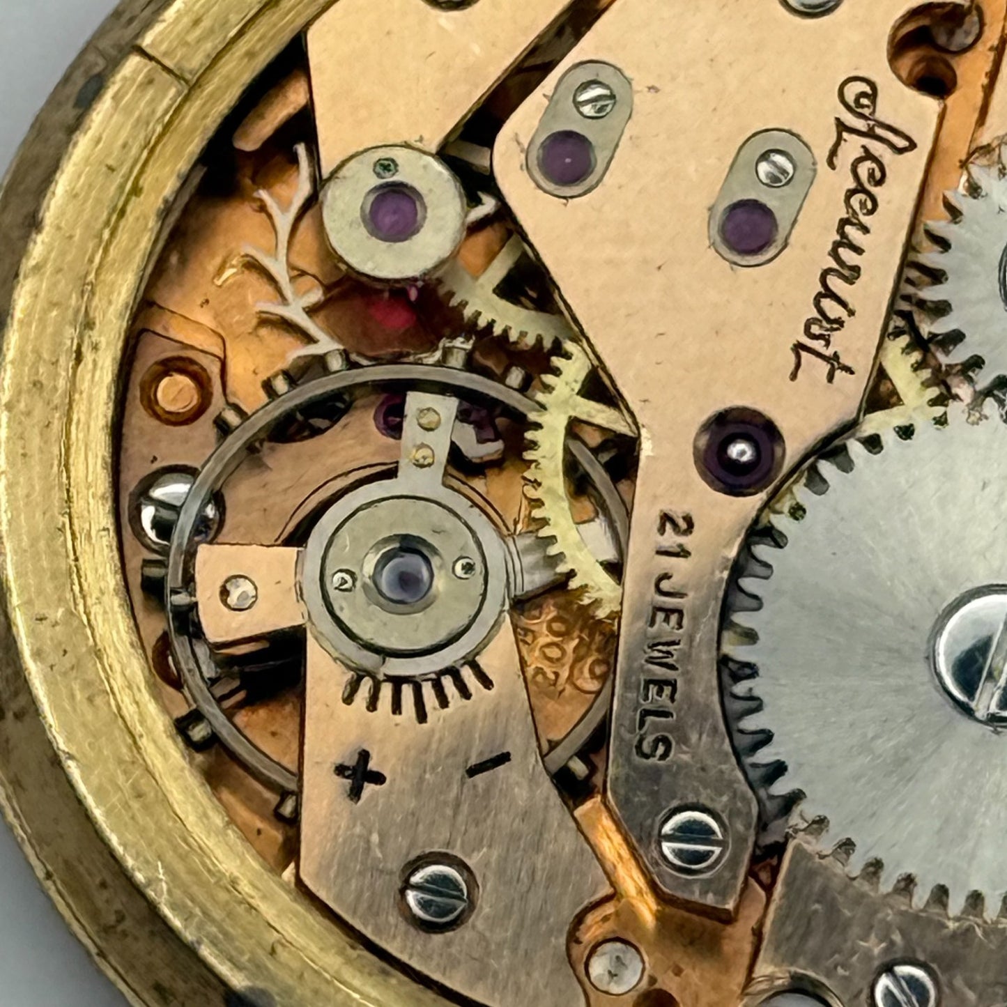 AS 1002 984 Watch Movement Accurist President Manual Wind Vintage Parts 29.7mm