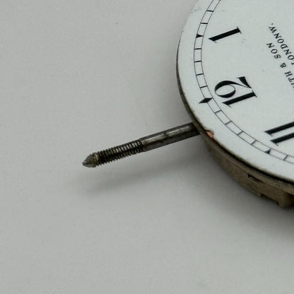 43mm S Smith & Son 9 Strand London Vintage Open Face Pocket Watch Movement PARTS