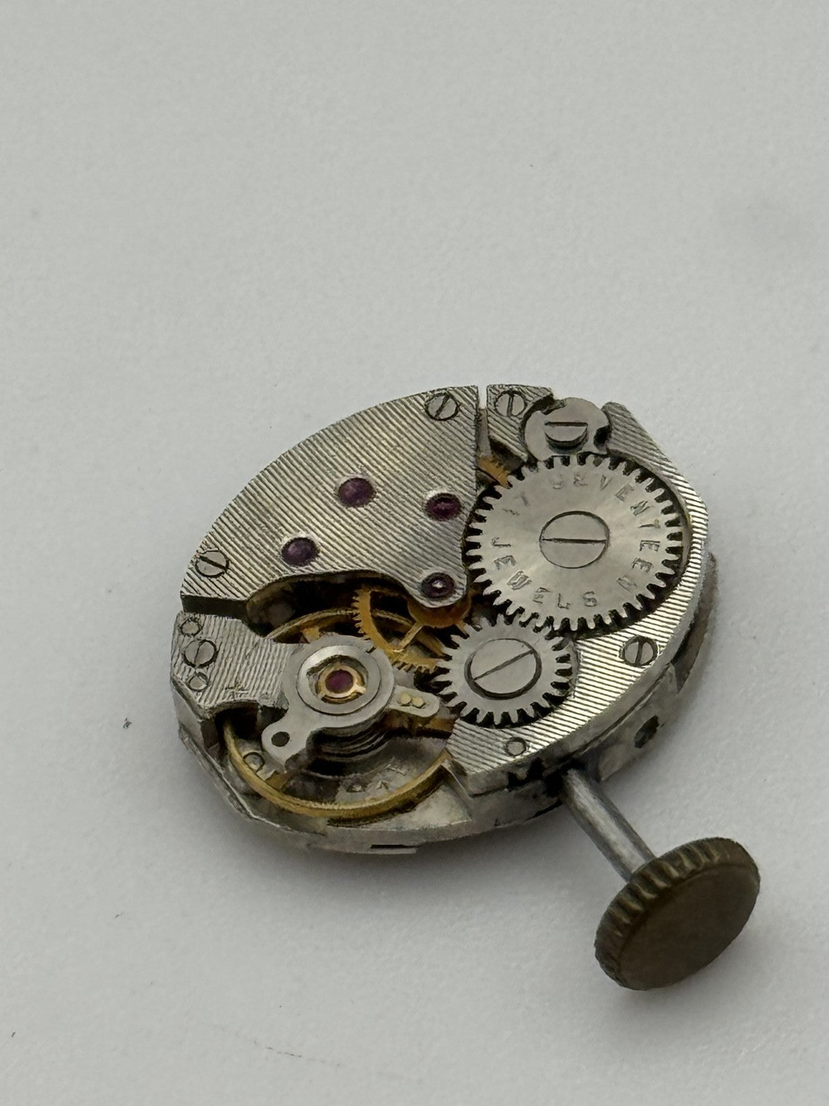 12.9mm Vintage Unknown Cal 121 Manual Wind Swiss Watch Movement PARTS REPAIR