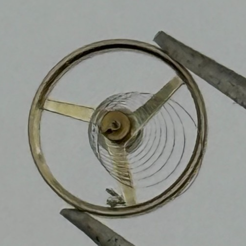 FHF 59-21 Balance Wheel Complete And Spring  1353 Watch Movement Parts 