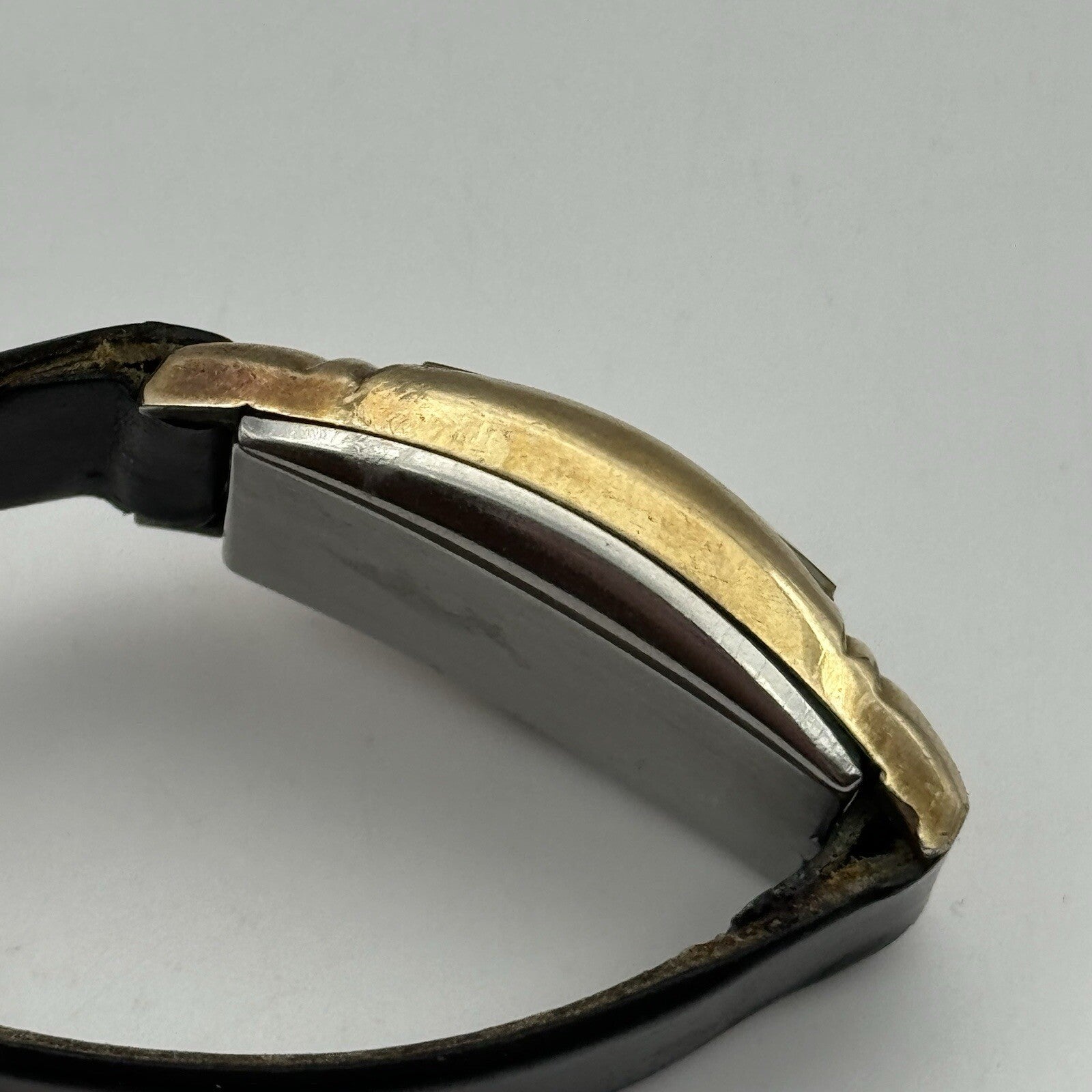 24mm RUNNING Gruen Precision 115 Curved Art Deco Tank Watch Vintage TO RESTORE