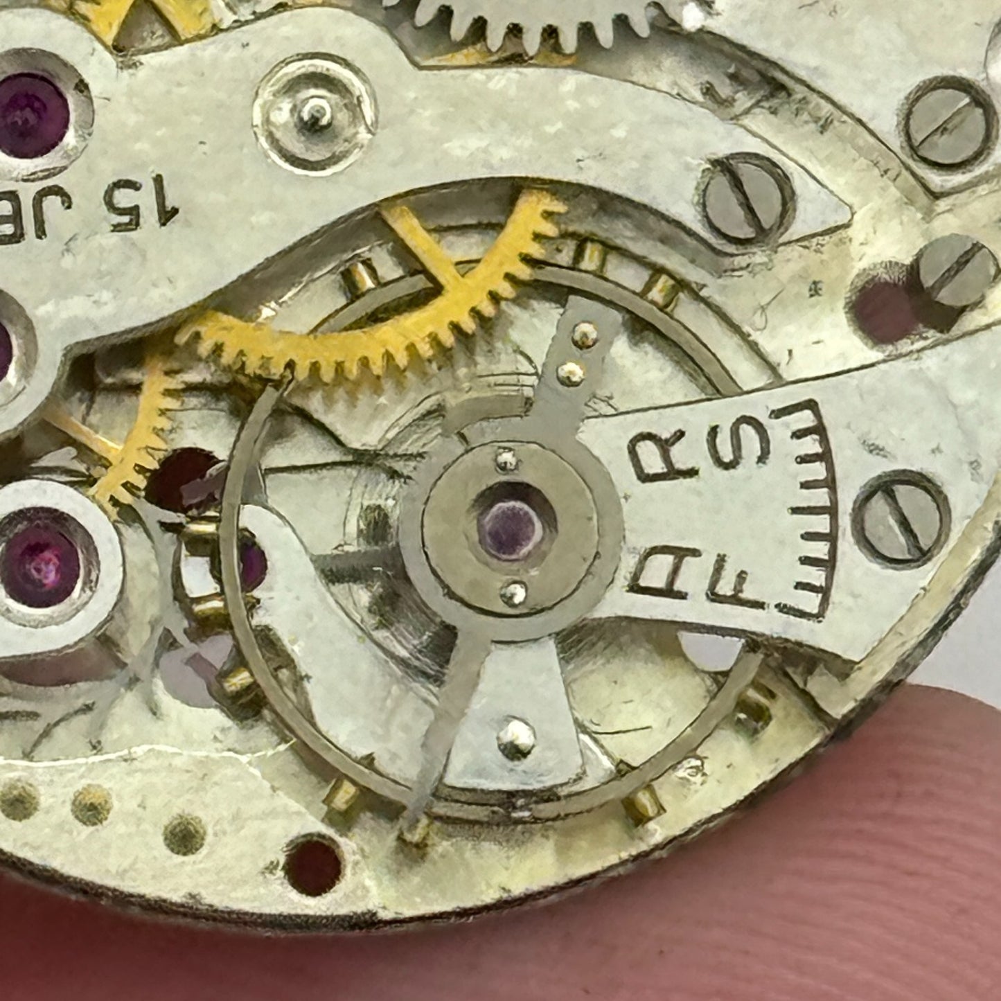 27mm Envoy AS 554 A Schild Men's 15 Jewels Manual Wind Watch Movement PARTS