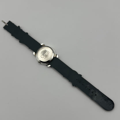 Smiggle Kids Quartz Watch Grey Dial Shark Print Strap Working 27mm NO CLASP