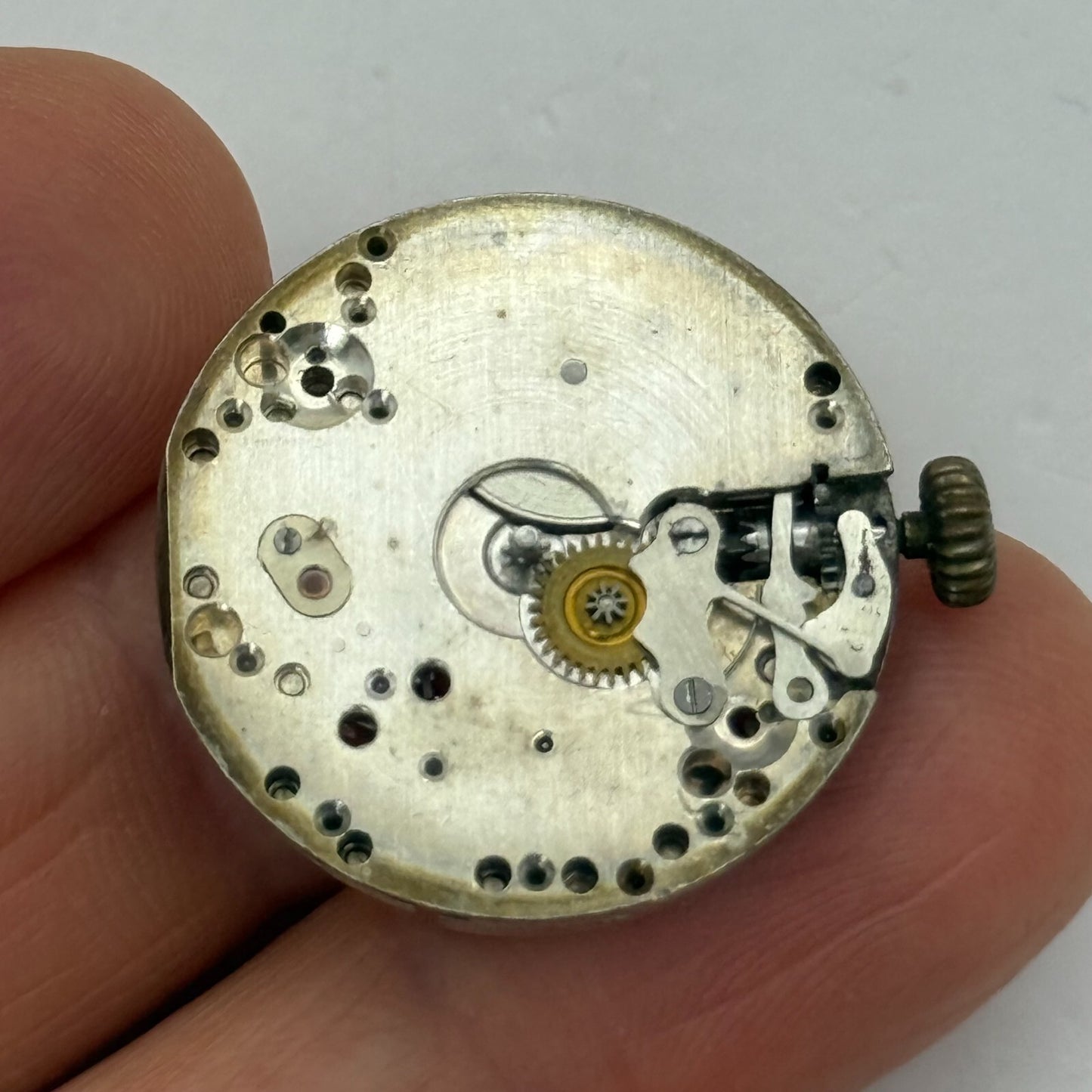 23.5mm Vintage Derrick 15 Jewels Trench Cal 34 Manual Wind Watch Movement PARTS