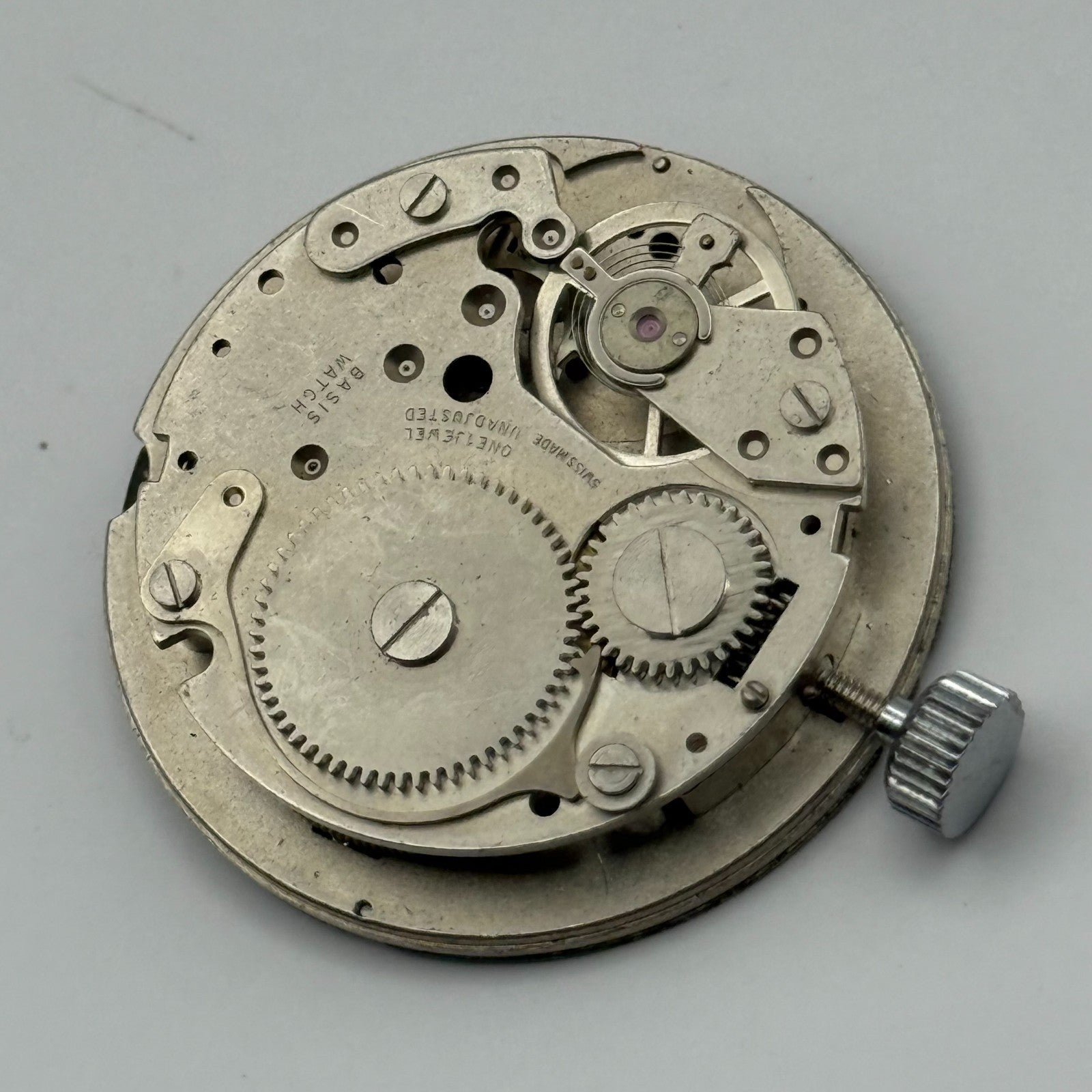 BFG 866 Watch Movement Envoy Manual Wind Vintage Swiss Parts Repair 26.2mm
