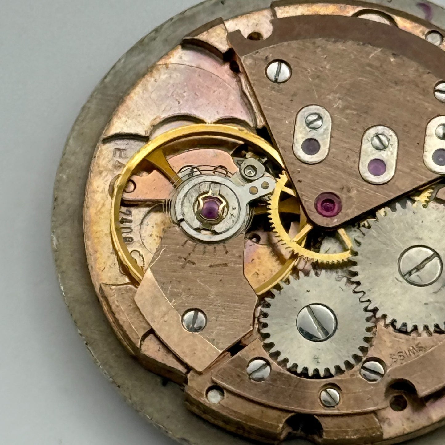 ETA 2408 Date Watch Movement The Angus Manual Wind Vintage Parts Repair 25.9mm