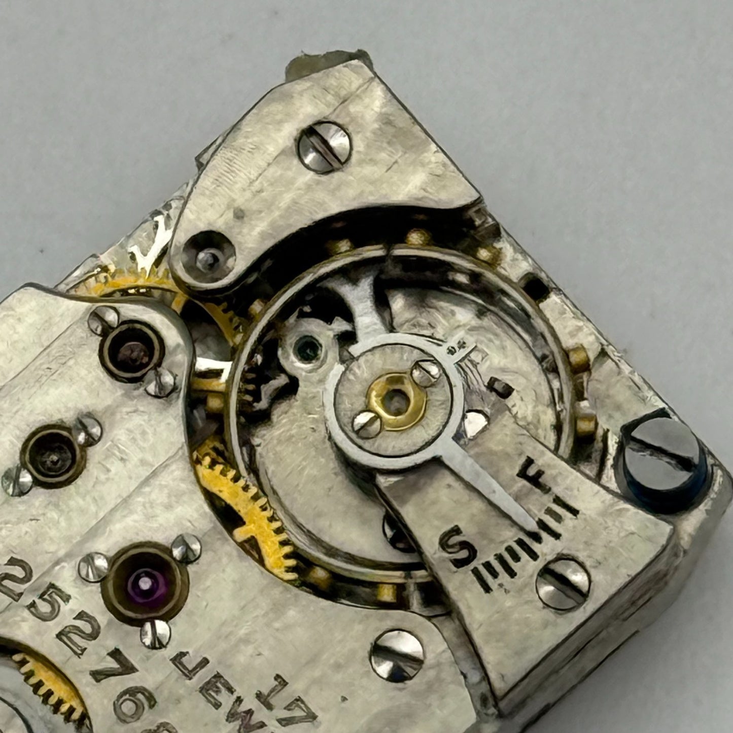 Running 1930 Vintage 18/0s Elgin 483 Model 1 American Watch Movement For PARTS