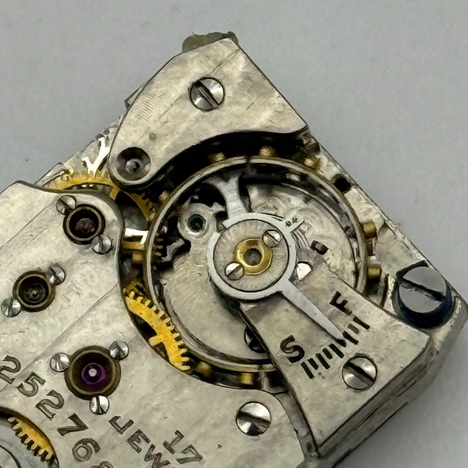 Running 1930 Vintage 18/0s Elgin 483 Model 1 American Watch Movement For PARTS