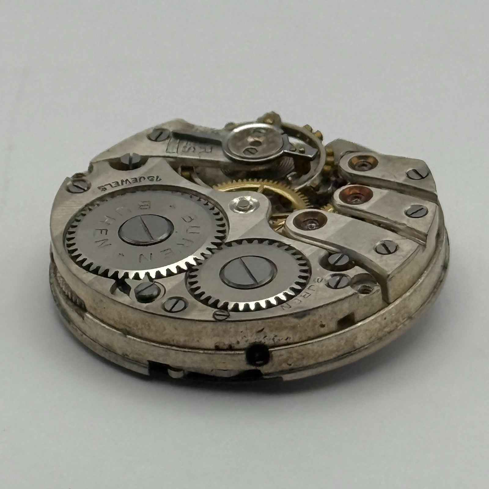 Buren Grand Prix Good Balance Watch Movement Manual Wind Vintage Parts 23.7mm