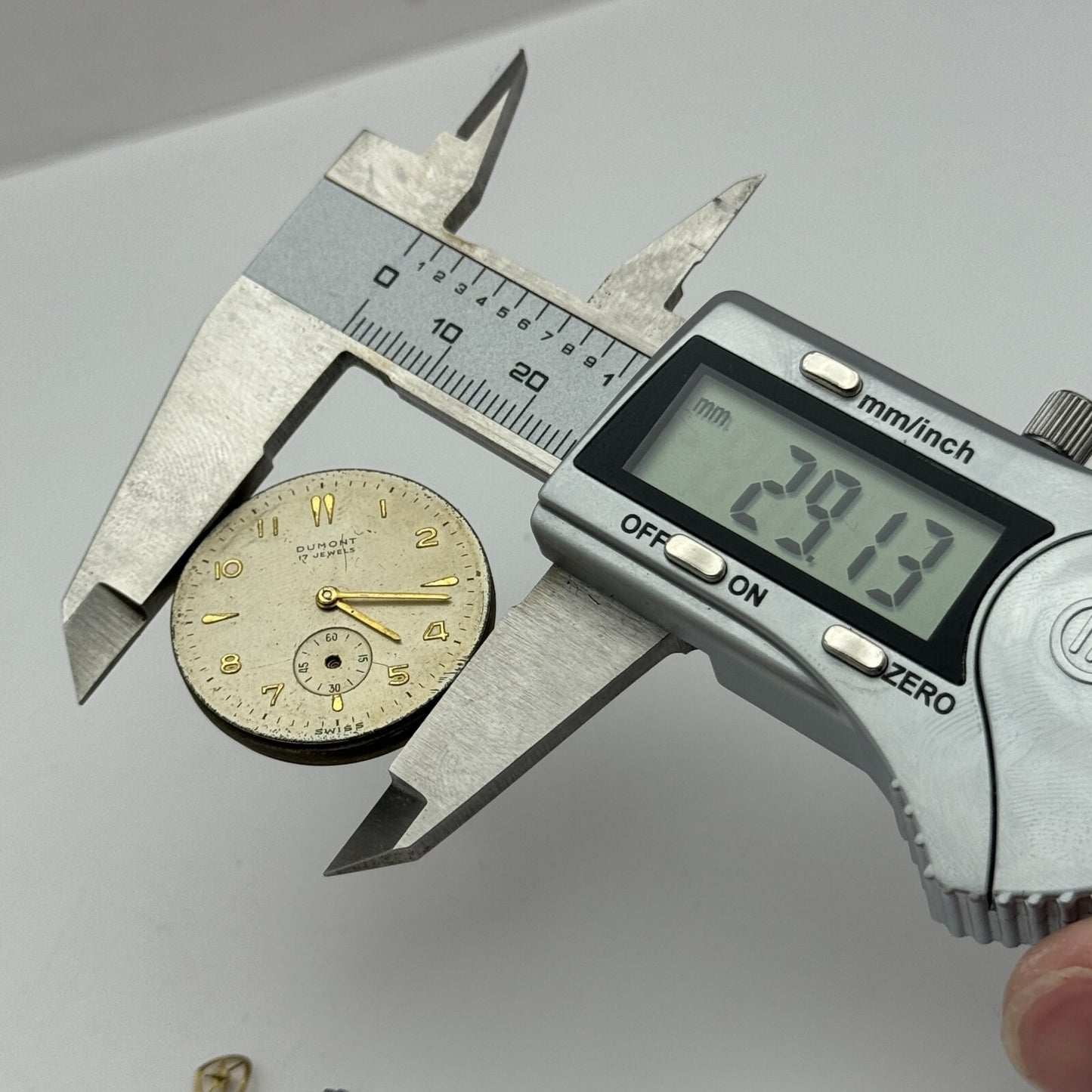 29.1mm Men's Dumont OM 125 Otto Meyer Manual Wind Swiss Watch Movement PARTS